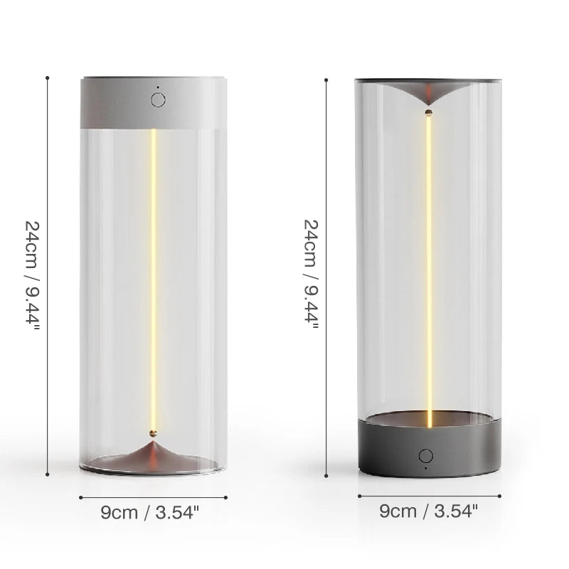 Magnetic Table Lamp with Movable Filament