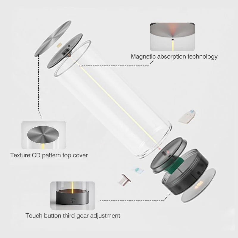 Magnetic Table Lamp with Movable Filament