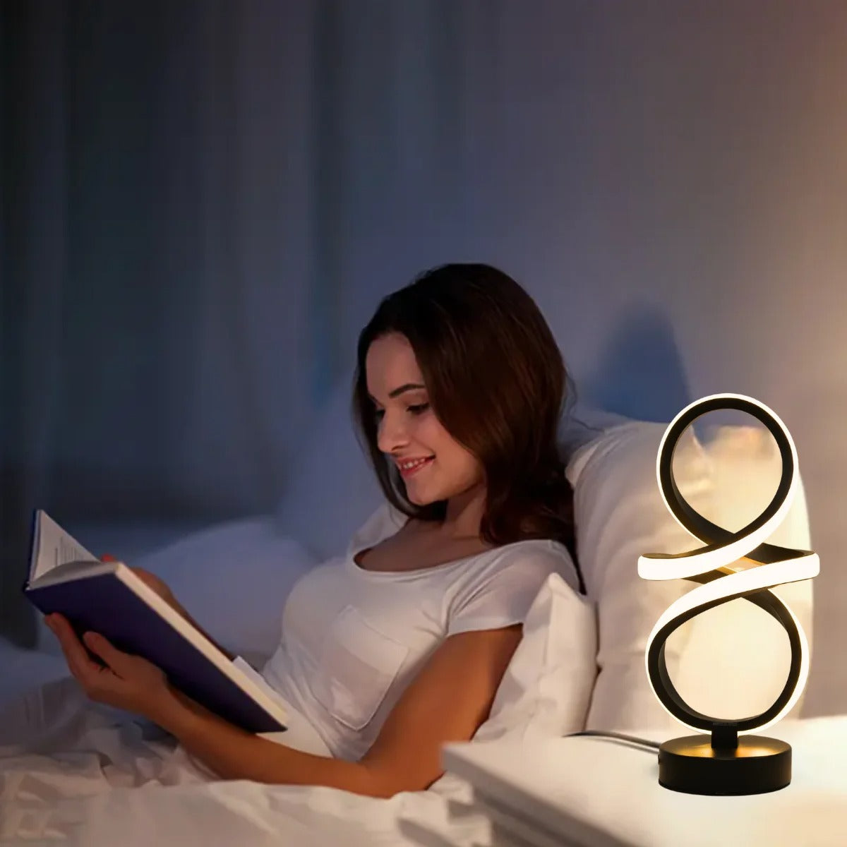 Lumora™ Halo - Spiral Desk Lamp